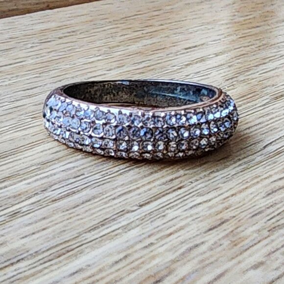 Crystal Encrusted Ring Size 10.5 - Picture 9 of 16
